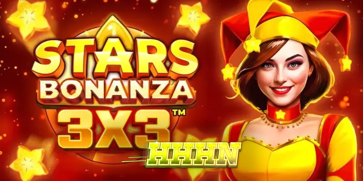 Interface vibrante do slot Stars Bonanza 3x3 com símbolos de frutas e estrelas